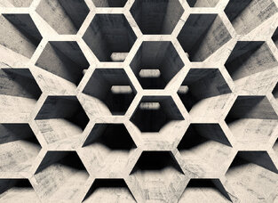 Φωτοταπετσαρία DD118738-HoneyComb Structure1  ( 3,50μ*2,55μ )
