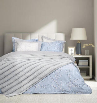 ΚΟΥΒΕΡΤΑ ΥΠ/ΛΗ 220X240 ΓΟΥΝΑ CAREZZA LIGHT GREY NIMA