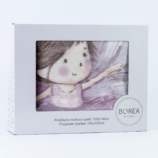 ΚΟΥΒΕΡΤΑ ΚΟΥΝΙΑΣ VELOUR FANTASIA LILA BOREAS