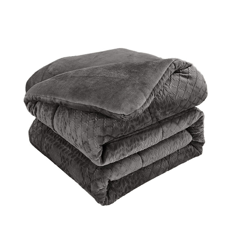 Κουβερτοπάπλωμα Υπέρδιπλο 220Χ240 Prestige Dark Grey Liolios Home