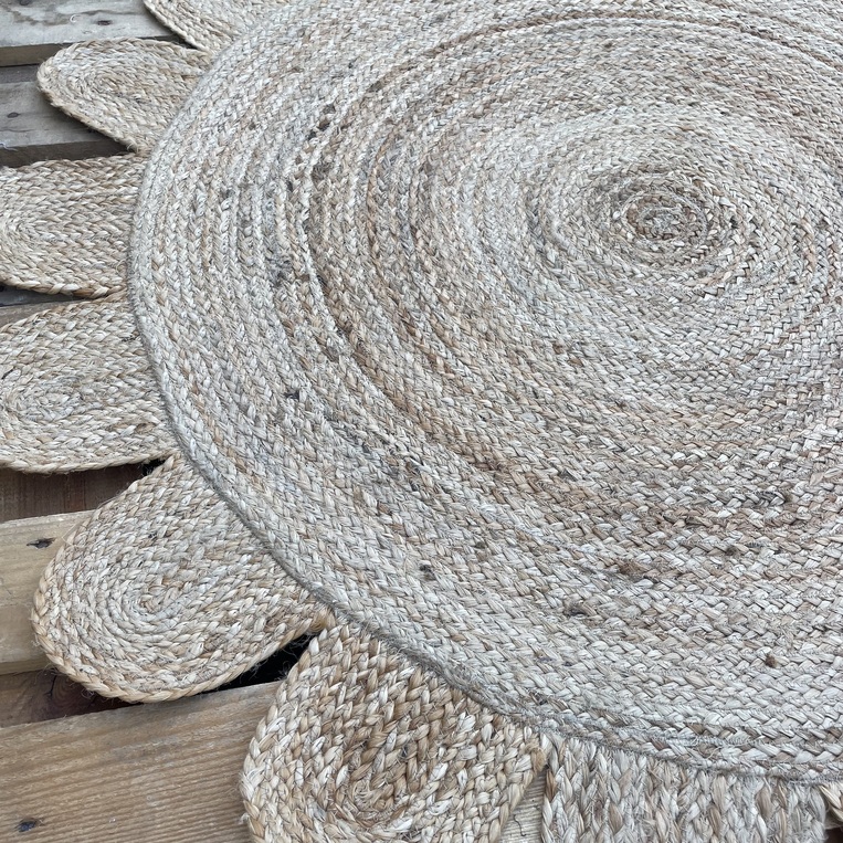 Χαλί Χειροποίητο Γιούτα INDIA Νο.2 Στρογγυλό ø120cm  Koulis Carpets