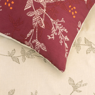 Σετ Σεντόνια (4τμχ) Υπέρδιπλα 160X200+32 Grunge Rose Bordeaux Kocoon-Nima