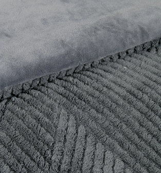 ΚΟΥΒΕΡΤΟΠΑΠΛΩΜΑ ΜΟΝΟ 160Χ220 VELVA D. GREY NIMA