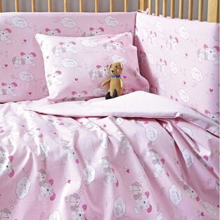 Πάπλωμα Κούνιας Mummy & Me Pink Nima