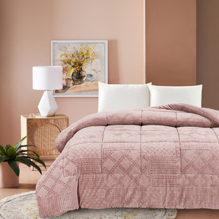 Κουβερτοπάπλωμα King Size 260Χ240 Prestige Pink Liolios Home
