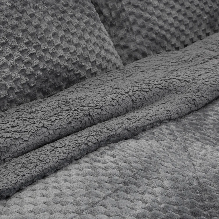 Κουβερτοπάπλωμα Μονό 160X240 +1 Μαξ/θήκη Valar-Grey Lino Home