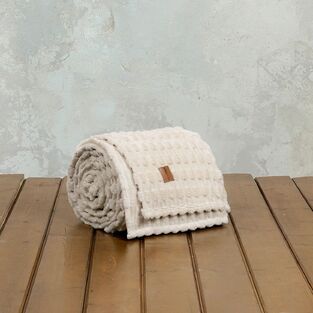 ΚΟΥΒΕΡΤΑ ΥΠ/ΛΗ 220Χ240 FLEECE SAVARA L. BEIGE NIMA