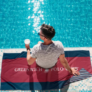 Πετσέτα Θαλάσσης 80Χ170 Σχ.3874 Greenwich Polo Club