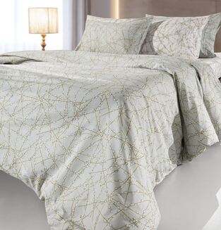 Σετ 3τμχ. Σεντόνια Emilia Aqua 165x265