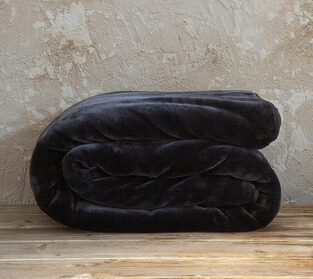 ΚΟΥΒΕΡΤΑ ΥΠ/ΛΗ 220Χ240 ΒΕΛΟΥΤΕ COPERTA BLACK NIMA