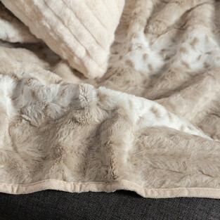 Σετ Γούνινα Ριχτάρια 2Tμχ Lynx Silk Fashion