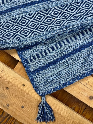 Χαλί Βαμβακερό Mykonos Blue Ινδίας KoulisCarpets