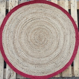 Χαλί Χειροποίητο Γιούτα INDIA Νο.5 Στρογγυλό ø120cm  Koulis Carpets