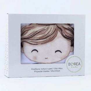 ΚΟΥΒΕΡΤΑ ΚΟΥΝΙΑΣ 100X140 VELOUR LITTLE KING PETROL BOREAS