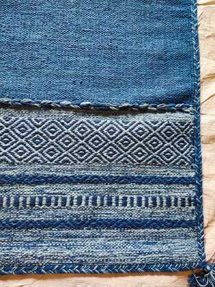 Χαλί Βαμβακερό Mykonos Blue Ινδίας KoulisCarpets
