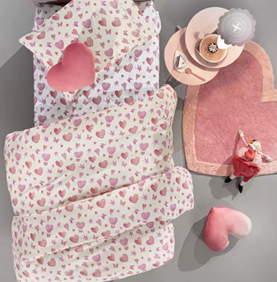 Σετ 3τμχ. Παιδικά Σεντόνια Sweet Heart 165x250