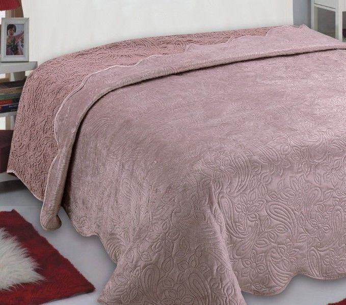 Κουβέρτα Βελούδο Με Sherpa 220 X 240+2 μαξιλαροθήκες 50Χ70 NX2211 Pink Silk Fashion