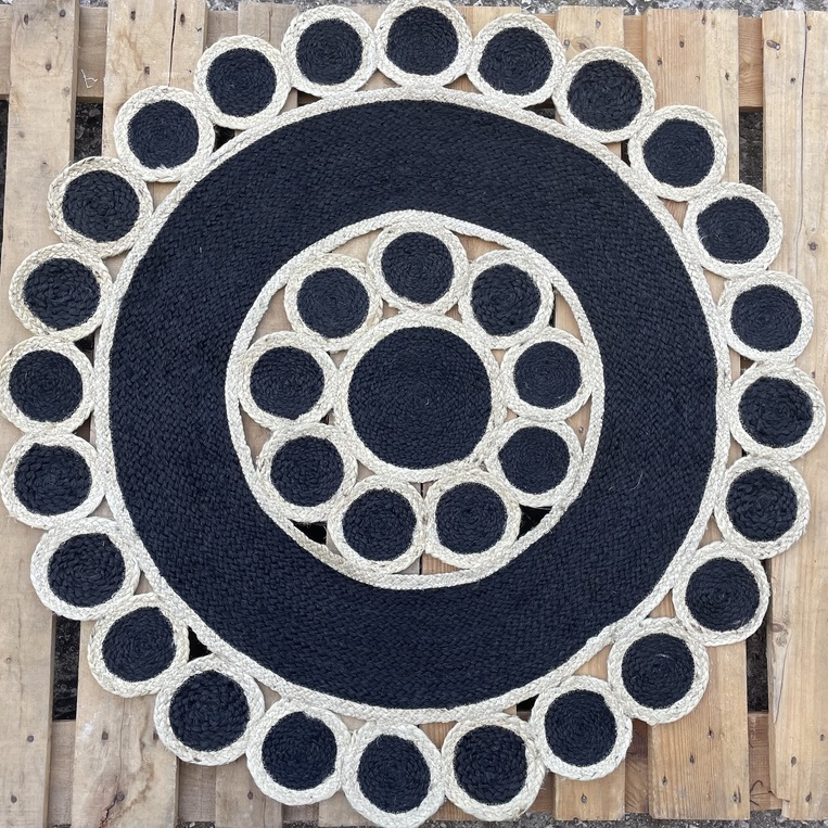 Χαλί Χειροποίητο Γιούτα INDIA Νο.9 Στρογγυλό ø120cm  Koulis Carpets