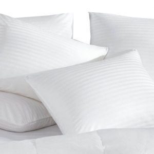 Μαξιλαροθήκη Ξενοδοχείου Σατέν Ριγέ 80%cotton-20%pes Περκάλι 220tc 52x72
