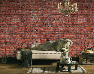 Φωτοταπετσαρία DD118784-Brick Red ( 3,50μ*2,55μ )