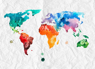Φωτοταπετσαρία DD118698-Colorful World 2  ( 3,50μ*2,55μ )