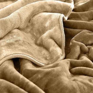 ΚΟΥΒΕΡΤΑ ΥΠ/ΠΛΗ 220Χ240 VELOUR COBERTOR BEIGE LINO