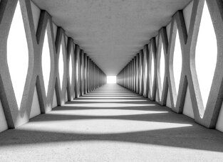 Φωτοταπετσαρία DD118744-Grey Aisle  ( 3,50μ*2,55μ )