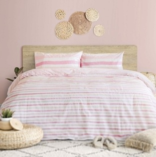 Σετ Σεντόνια (4τμχ) Υπέρδιπλα 160X200+32 Alberta Pink Kocoon-Nima