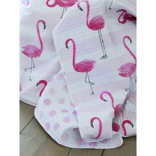 Κουβερλί Μονό 160X240 Flamingo Love Nima