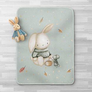 ΚΟΥΒΕΡΤΑ ΚΟΥΝΙΑΣ VELOUR ΛΑΓΟΥΔΑΚΙ ΦΙΣΤΙΚΙ BOREAS