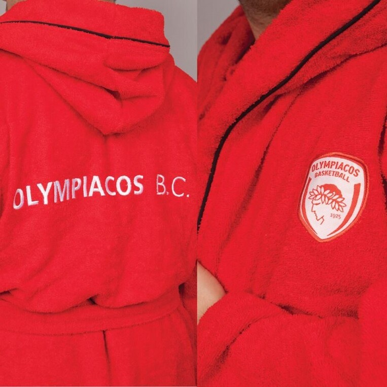 Μπουρνούζι Ενηλίκων Official Team Olympiakos Large