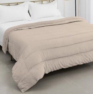 Κουβερτοπάπλωμα Υπέρδιπλο 220X240  Damask-Camel Silk Fashion
