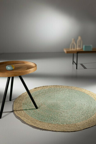 Χαλί Καλοκαιρινό Rome Mint Στρογγυλό ø120cm Koulis Carpets