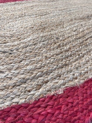 Χαλί Χειροποίητο Γιούτα INDIA Νο.5 ΟΒΑΛ 067Χ140  Koulis Carpets