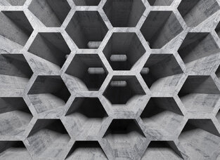 Φωτοταπετσαρία DD118738-HoneyComb Structure1  ( 3,50μ*2,55μ )