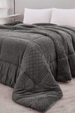 Κουβερτοπάπλωμα Υπέρδιπλο 220Χ240 Prestige Dark Grey Liolios Home