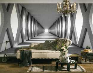 Φωτοταπετσαρία DD118744-Grey Aisle  ( 3,50μ*2,55μ )