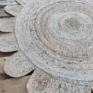 Χαλί Χειροποίητο Γιούτα INDIA Νο.2 Στρογγυλό ø120cm  Koulis Carpets