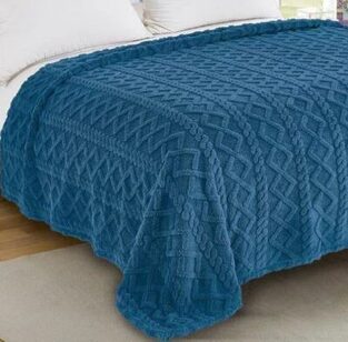 Κουβερτοπάπλωμα Υπέρδιπλο  220X240 Knitted Raf Silk Fashion