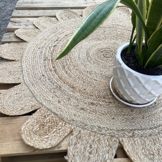 Χαλί Χειροποίητο Γιούτα INDIA Νο.2 Στρογγυλό ø120cm  Koulis Carpets