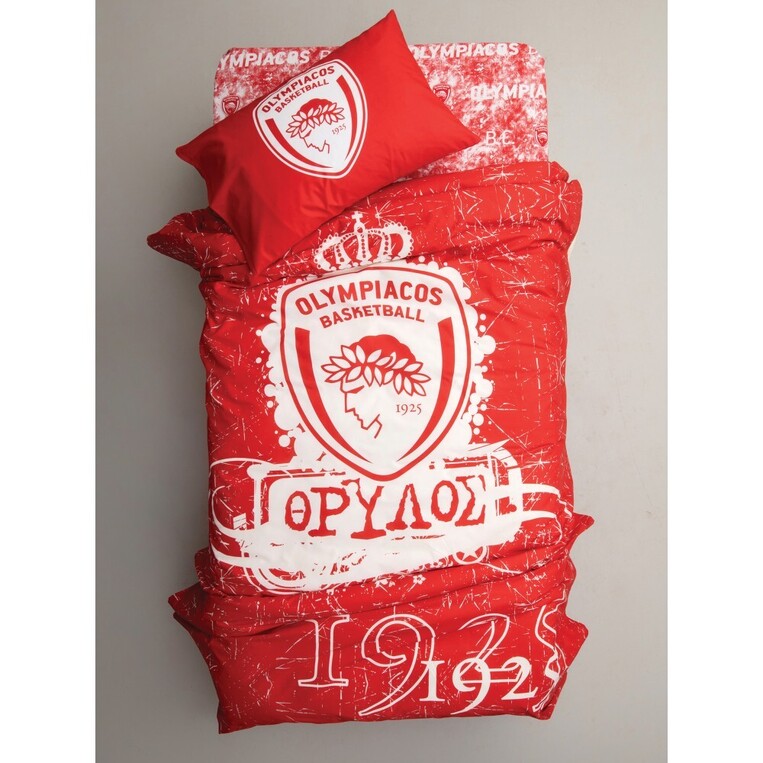 Κουβέρτα Βελουτέ Μονή Olympiacos B.C. 155x215 VELOUR/3