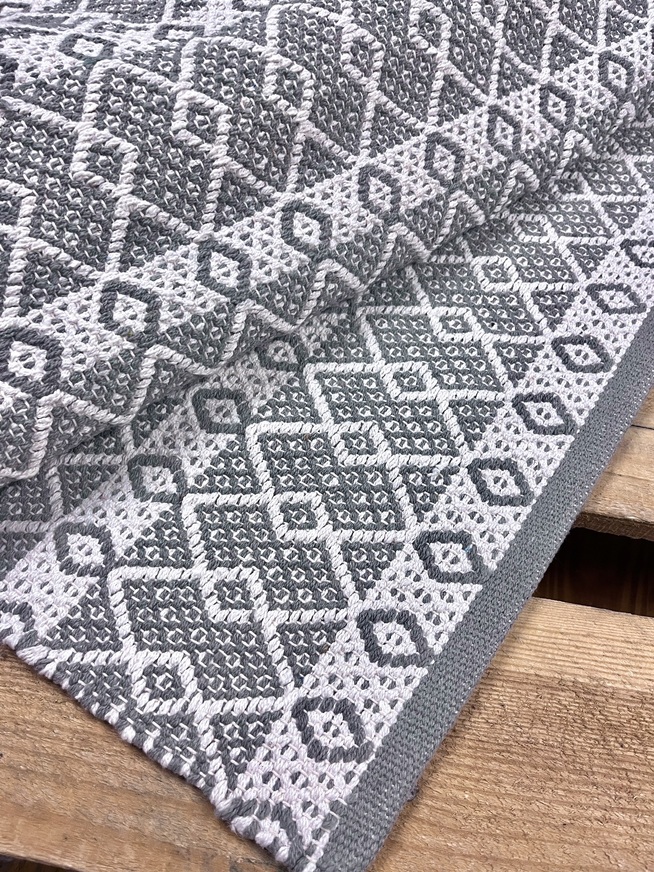 Ταπέτο Βαμβακερό Santorini Grey Ινδίας KoulisCarpets