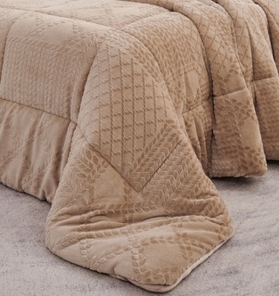 ΚΟΥΒΕΡΤΟΠΑΠΛΩΜΑ KING SIZE 260X240 PRESTIGE COFFEE LIOLIOS HOME