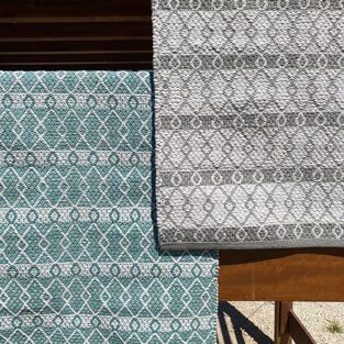 Ταπέτο Βαμβακερό Santorini Mint Ινδίας KoulisCarpets