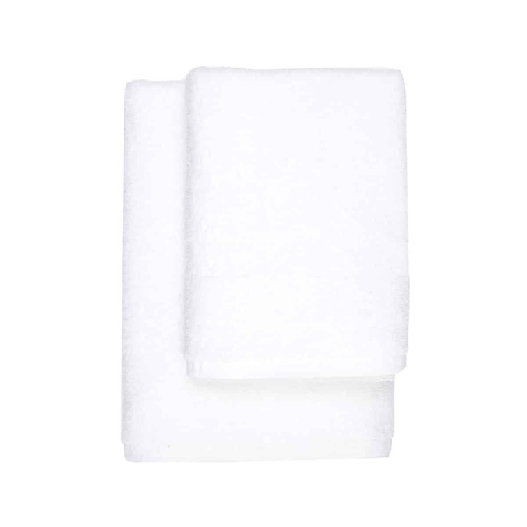 Πετσέτα Λευκή Flat 100%cotton Πεννιέ 530gr. 50x90