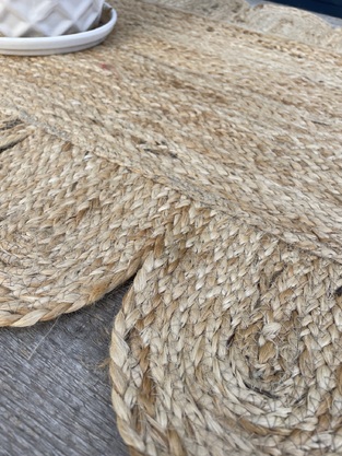 Χαλί Χειροποίητο Γιούτα INDIA Νο.2 Στρογγυλό ø120cm  Koulis Carpets
