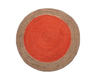 Χαλί Καλοκαιρινό Rome Teracotta Στρογγυλό ø120cm Koulis Carpets 