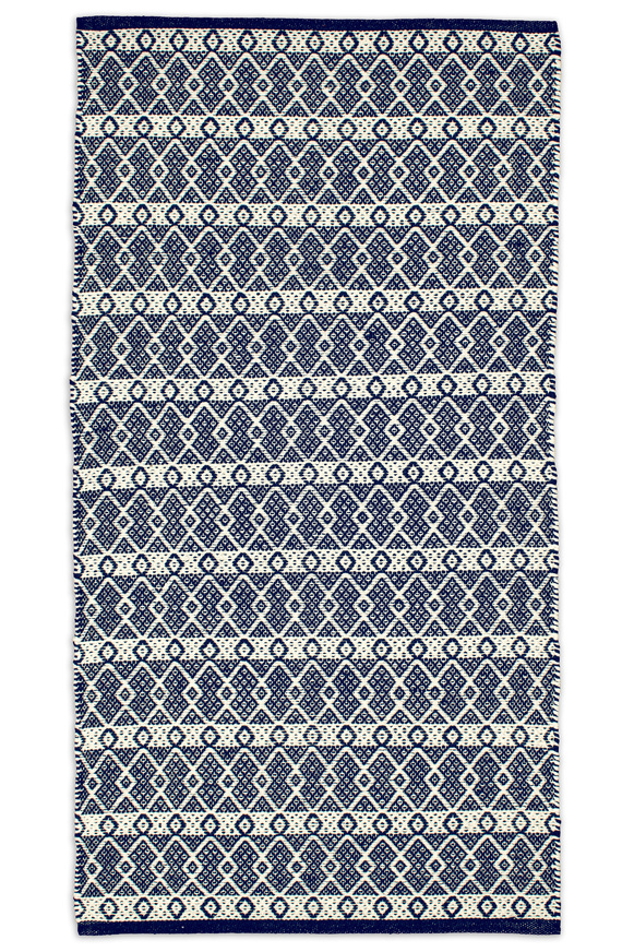 Ταπέτο Βαμβακερό Santorini Blue Ινδίας KoulisCarpets
