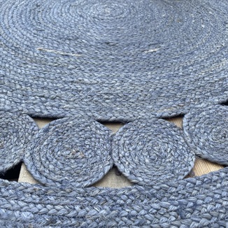 Χαλί Χειροποίητο Γιούτα INDIA Νο.8 Στρογγυλό ø120cm  Koulis Carpets
