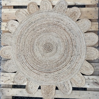 Χαλί Χειροποίητο Γιούτα INDIA Νο.2 Στρογγυλό ø120cm  Koulis Carpets